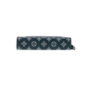 Louis Vuitton Calfskin Monogram Shadow Gaston Wearable Wallet Ink Blue White