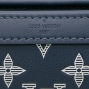 Louis Vuitton Calfskin Monogram Shadow Gaston Wearable Wallet Ink Blue White