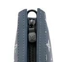 Louis Vuitton Calfskin Monogram Shadow Gaston Wearable Wallet Ink Blue White