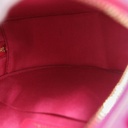 Chanel Goatskin Quilted Chanel 19 Round Clutch Pink