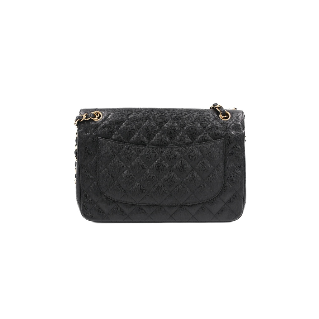 Chanel Black Caviar Jumbo Classic Double Flap Bag