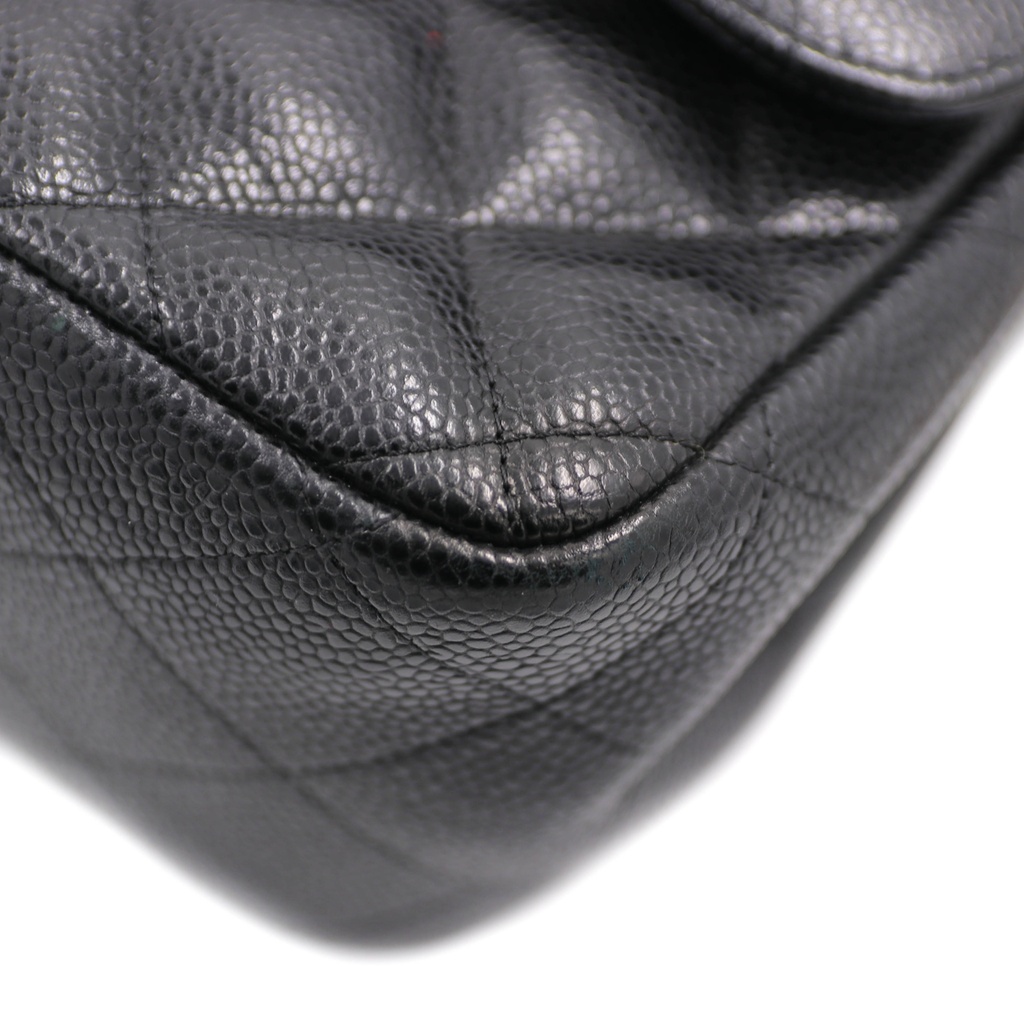Chanel Black Caviar Jumbo Classic Double Flap Bag