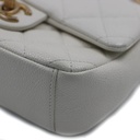 Chanel Caviar Quilted Mini Chain Soul Flap White