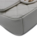 Chanel Caviar Quilted Mini Chain Soul Flap White