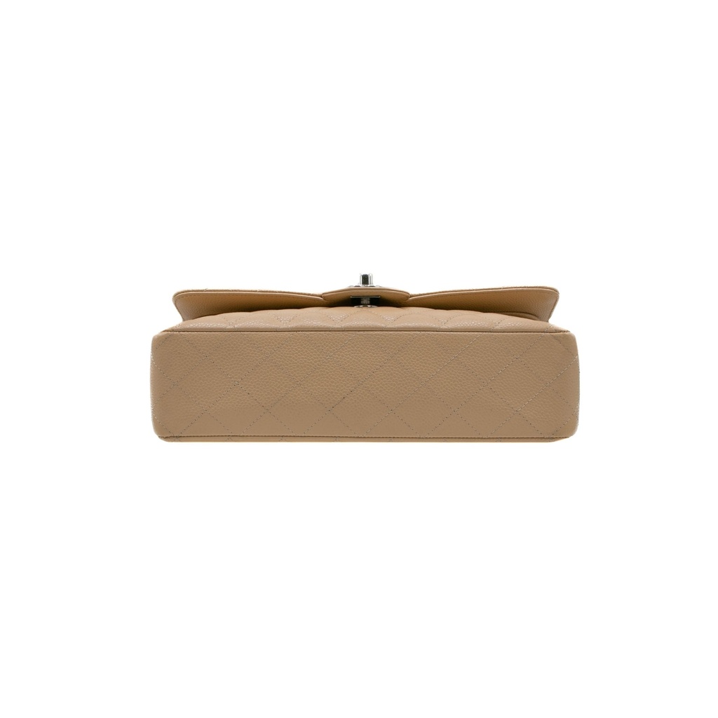 Chanel Caviar Quilted Medium Double Flap Bag Beige