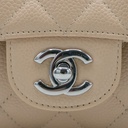 Chanel Caviar Quilted Medium Double Flap Bag Beige