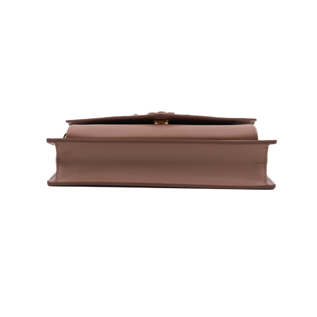 Prada Saffiano Envelope Mini Crossbody Bag Beige