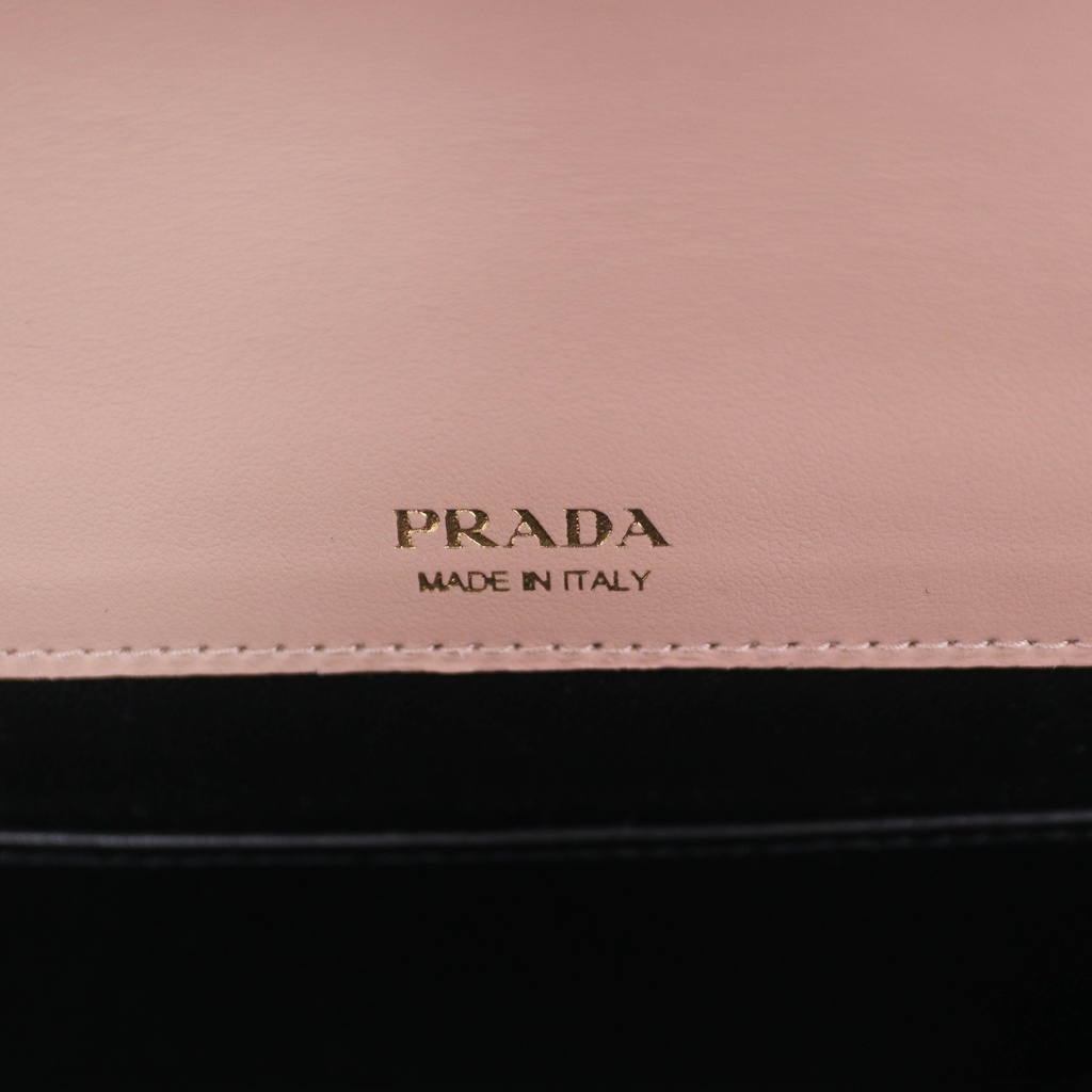 Prada Saffiano Envelope Mini Crossbody Bag Beige