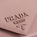 Prada Saffiano Envelope Mini Crossbody Bag Beige