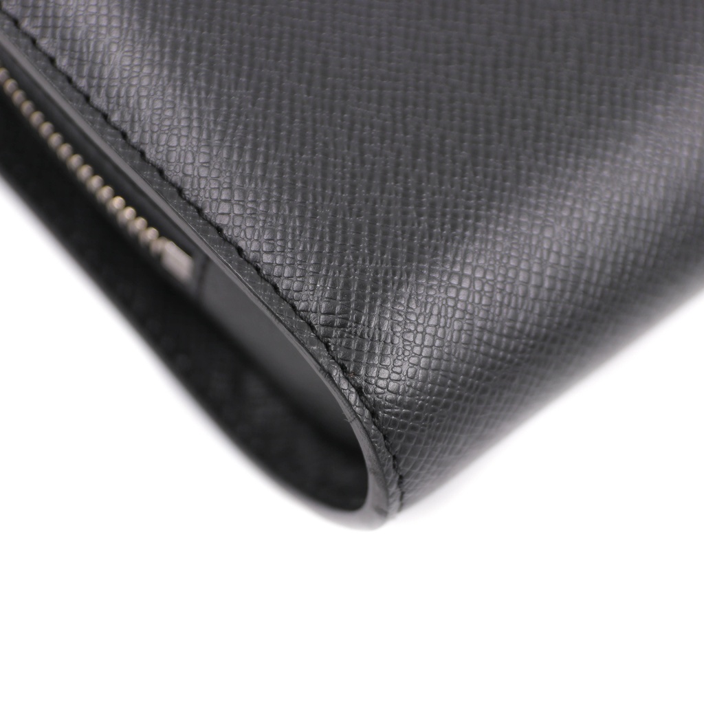 Louis Vuitton Clutch Bag Taiga Baikal Black