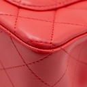 Chanel Lambskin Quilted Mini Rectangular Flap Red