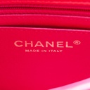 Chanel Lambskin Quilted Mini Rectangular Flap Red
