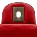 Chanel Lambskin Quilted Mini Rectangular Flap Red