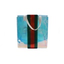 Gucci Small Transparent Tote Bag With Web 780150