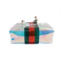 Gucci Small Transparent Tote Bag With Web 780150