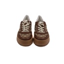 Gucci Trainers Beige And Dark Brown GG Canvas with Interlocking G Size 42