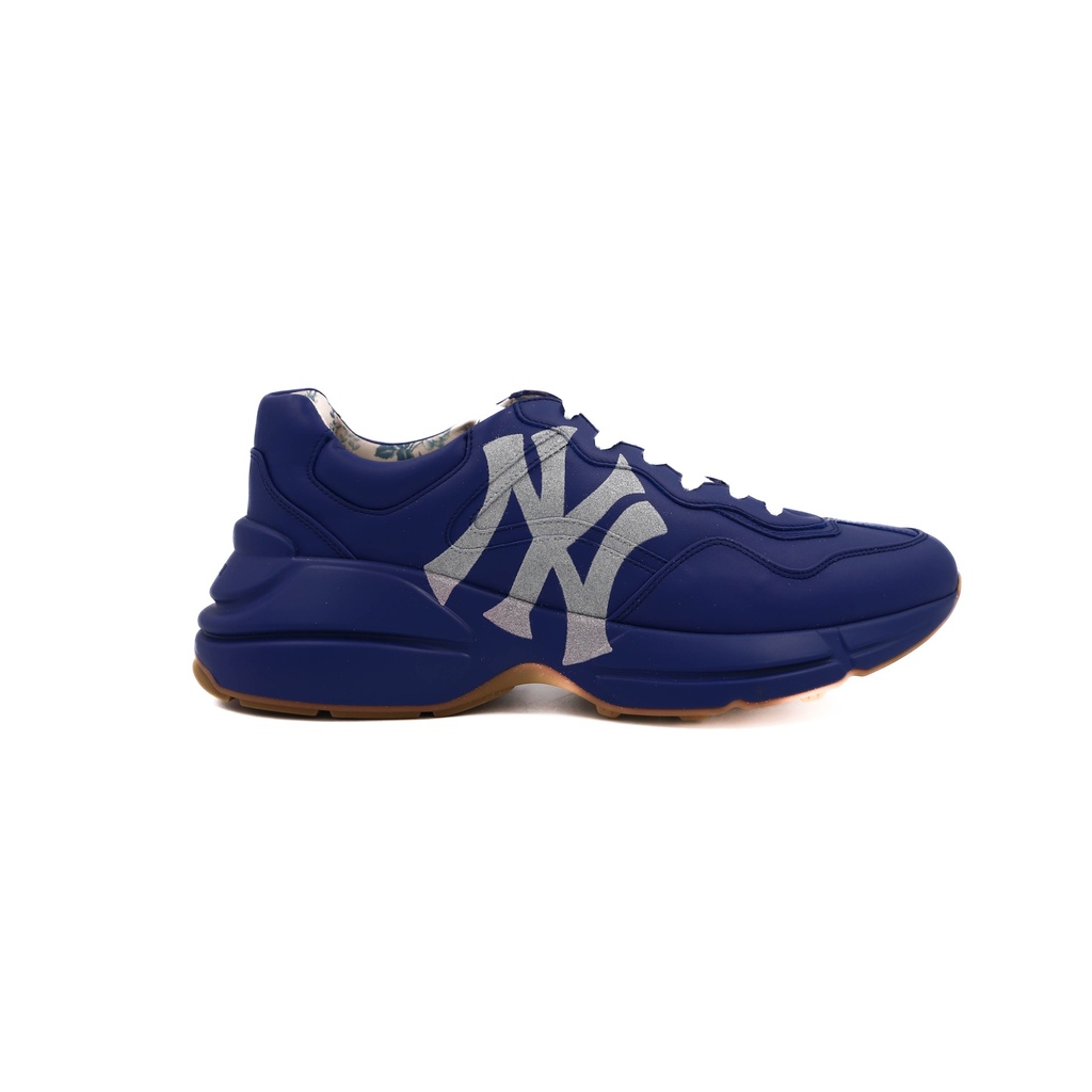 Gucci Rhyton Leather Sneaker 'NY Yankees' 548638 In Size 41