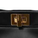 Fendi Nappa Mini Peekaboo Iconic Satchel Black