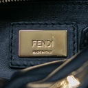 Fendi Nappa Mini Peekaboo Iconic Satchel Black