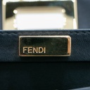 Fendi Nappa Mini Peekaboo Iconic Satchel Black