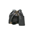 Chanel Caviar CC Drawstring Shoulder Bag Black