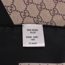 Gucci Silk Scarf Black / Brown 429394