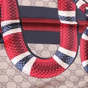Gucci Silk Scarf Black / Brown 429394