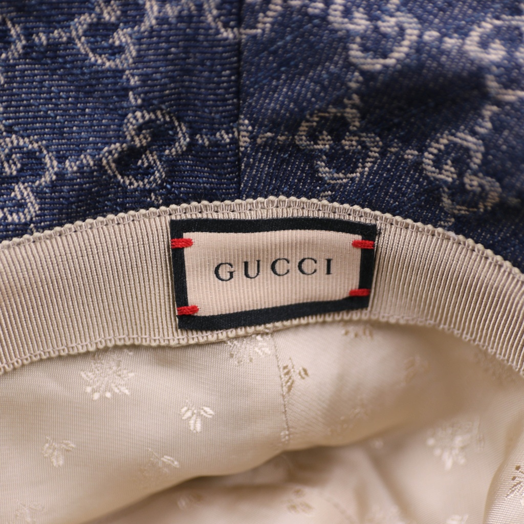 Gucci Bucket Hat With GG Shadow In Size Medium 576371