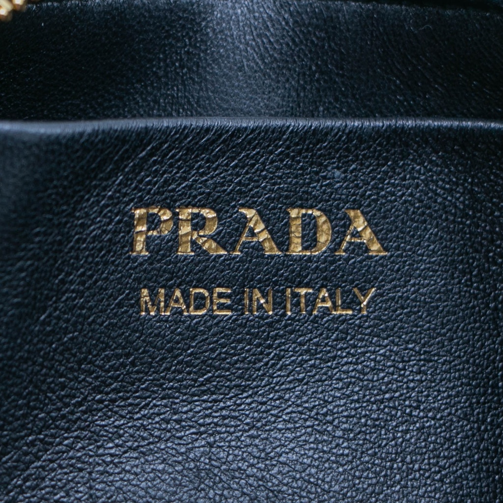 Prada Arque Re-Nylon and Brushed Leather Shoulder Bag