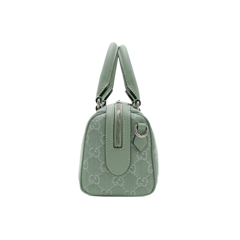 Gucci GG Supreme Light Green Canvas Mini Top Handle Bag 772053