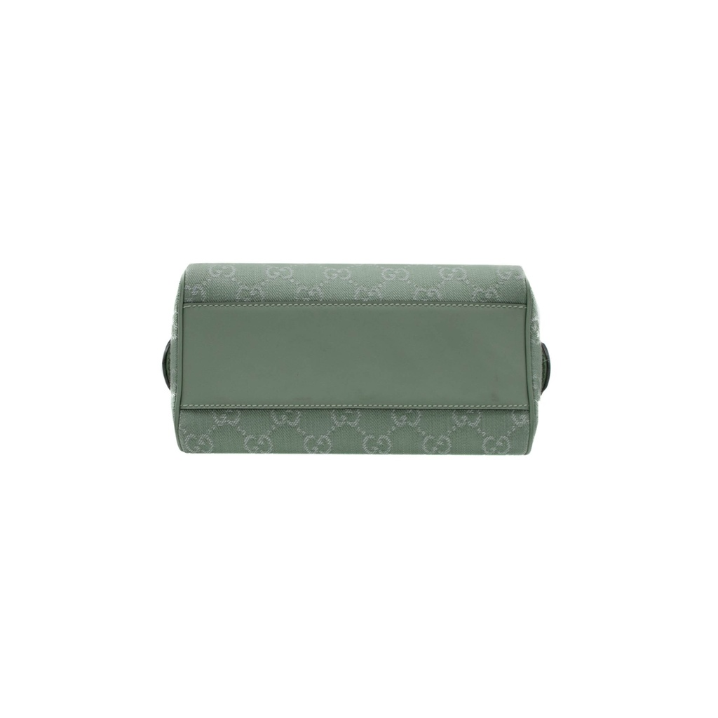 Gucci GG Supreme Light Green Canvas Mini Top Handle Bag 772053