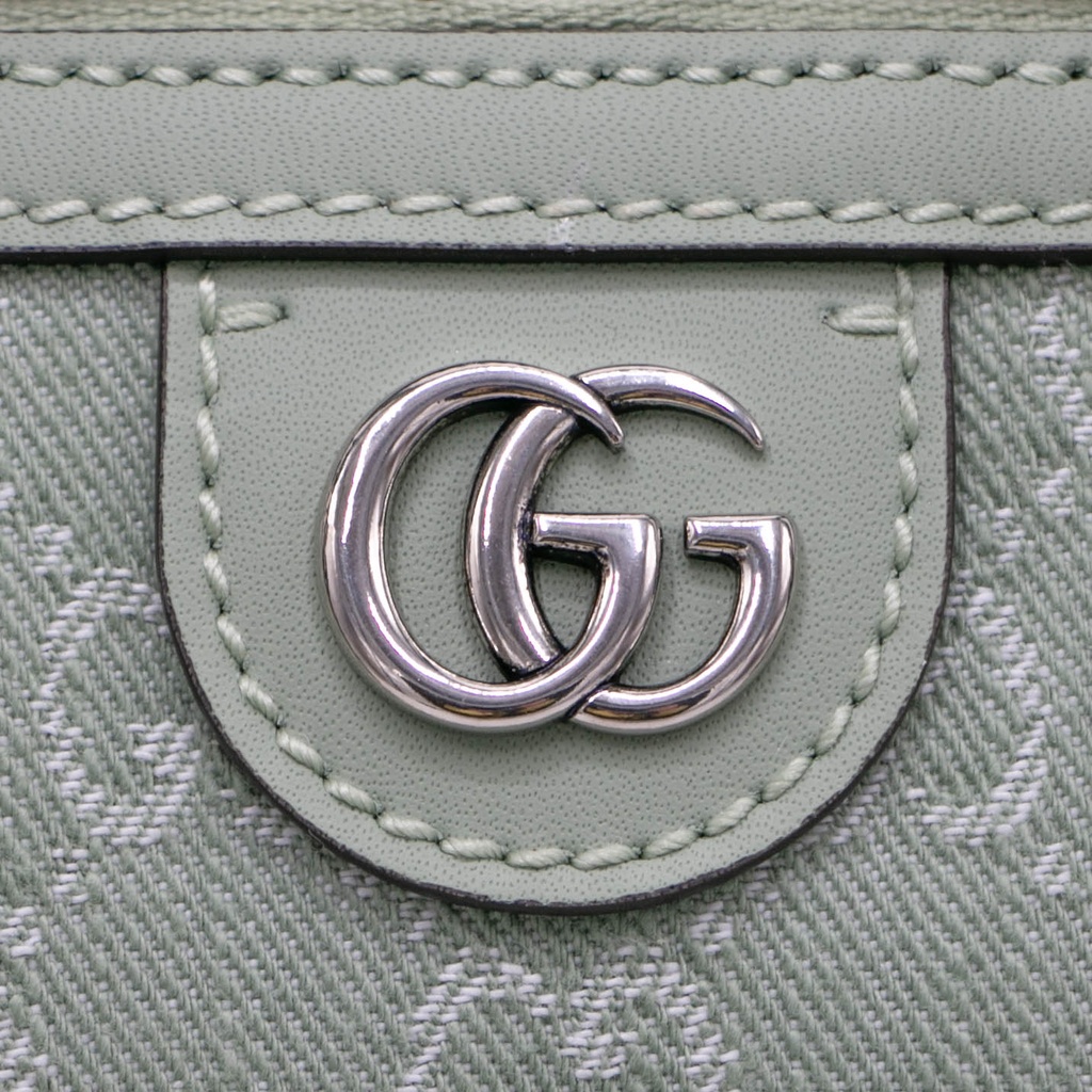 Gucci GG Supreme Light Green Canvas Mini Top Handle Bag 772053