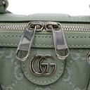Gucci GG Supreme Light Green Canvas Mini Top Handle Bag 772053