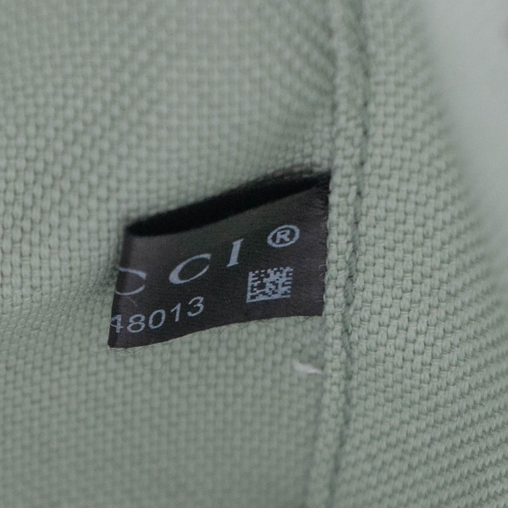 Gucci GG Supreme Light Green Canvas Mini Top Handle Bag 772053