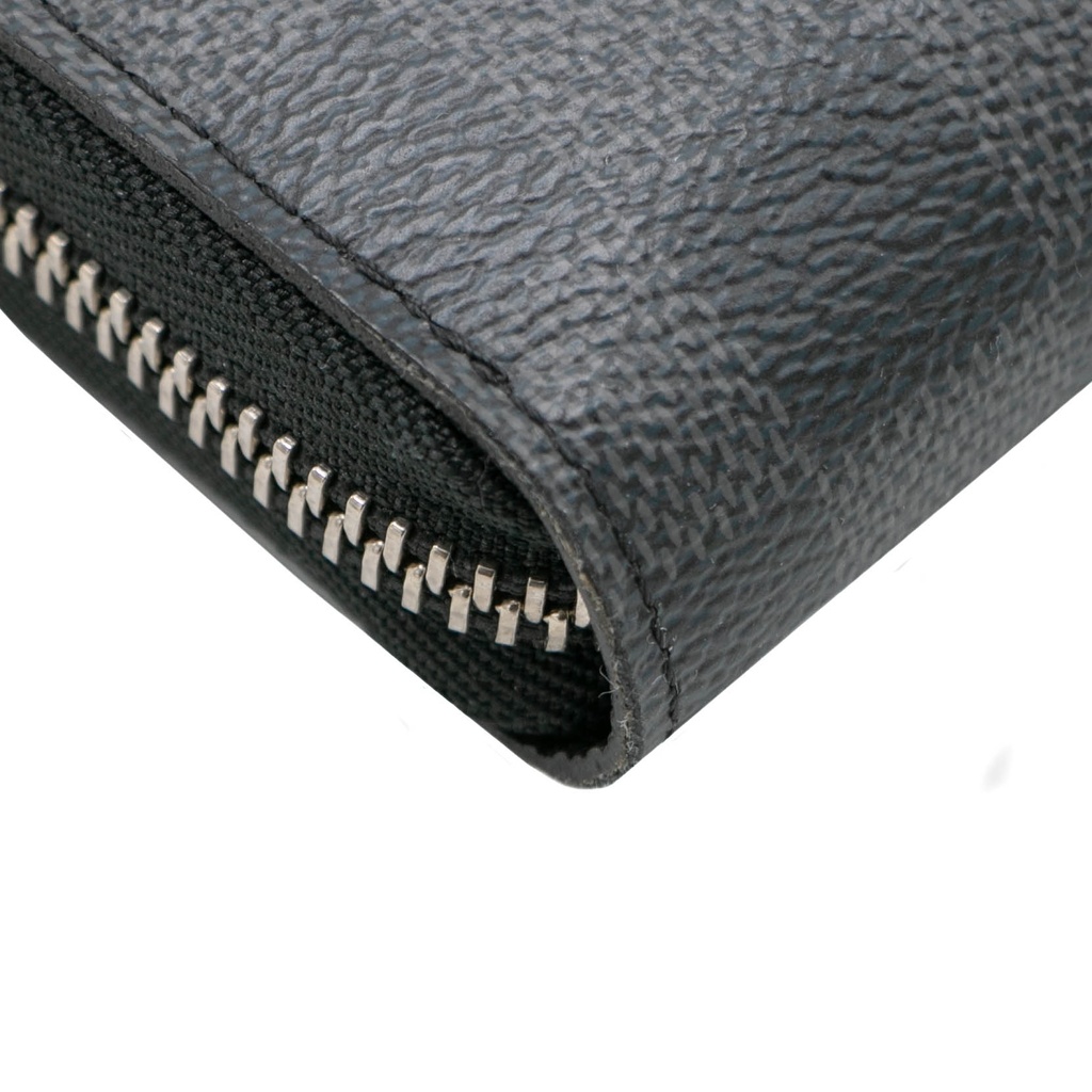 Louis Vuitton Black Damier Graphite Zippy Organizer Wallet