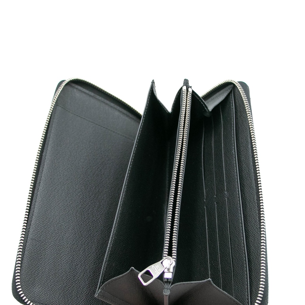 Louis Vuitton Black Damier Graphite Zippy Organizer Wallet