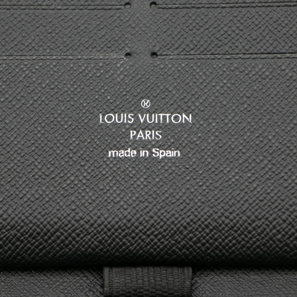 Louis Vuitton Black Damier Graphite Zippy Organizer Wallet