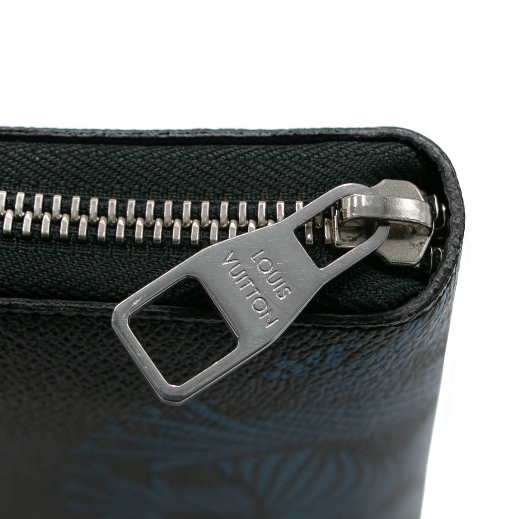 Louis Vuitton Black Damier Graphite Zippy Organizer Wallet