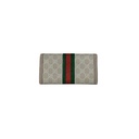 Gucci Ophidia Beige and White Chain Wallet 772309