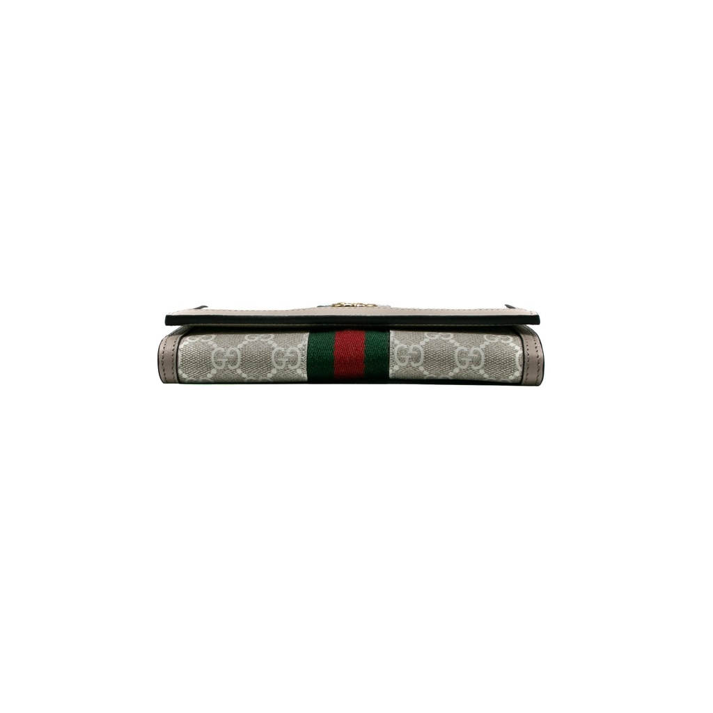 Gucci Ophidia Beige and White Chain Wallet 772309
