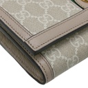 Gucci Ophidia Beige and White Chain Wallet 772309
