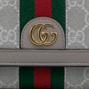 Gucci Ophidia Beige and White Chain Wallet 772309