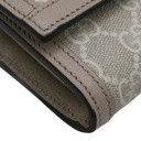 Gucci Ophidia Continental Wallet Beige and White GG Supreme Canvas 523153