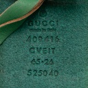 Gucci Belt With Bamboo Buckle In Green and Beige 699954 In Size 75 30