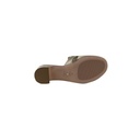 Christian Dior 30 Montaigne Heeled Slide Gold Calfskin Size 38