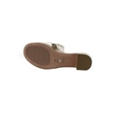 Christian Dior 30 Montaigne Heeled Slide Gold Calfskin Size 38 1/2
