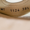 Christian Dior 30 Montaigne Heeled Slide Gold Calfskin Size 38 1/2