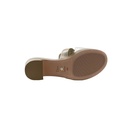 Christian Dior 30 Montaigne Heeled Slide Gold Calfskin Size 39 1/2