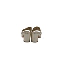 Christian Dior 30 Montaigne Heeled Slide Gold Calfskin Size 39