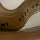Christian Dior 30 Montaigne Heeled Slide Gold Calfskin Size 40